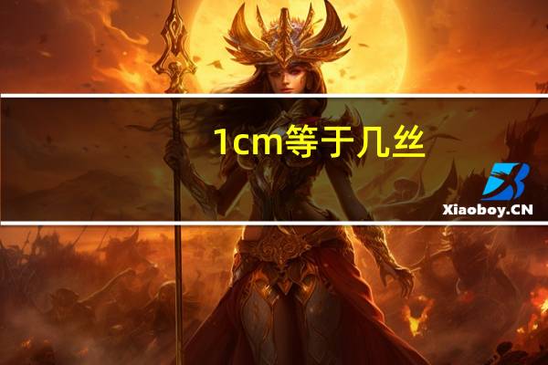 1cm等于几丝