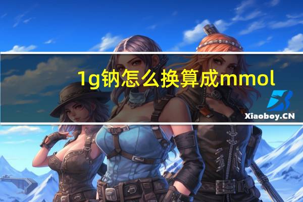1g钠怎么换算成mmol