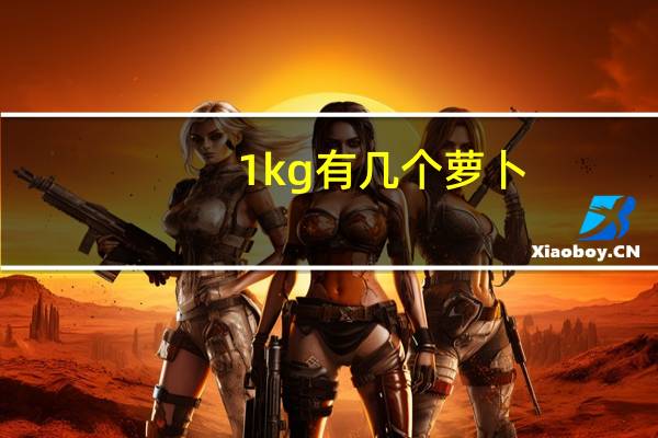 1kg有几个萝卜