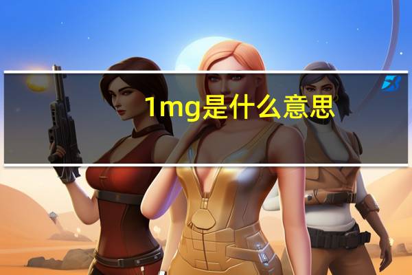 1mg是什么意思