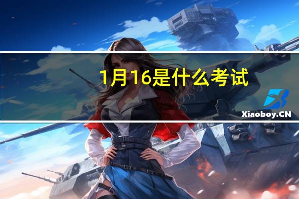 1月16是什么考试