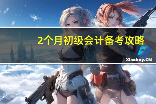 2个月初级会计备考攻略