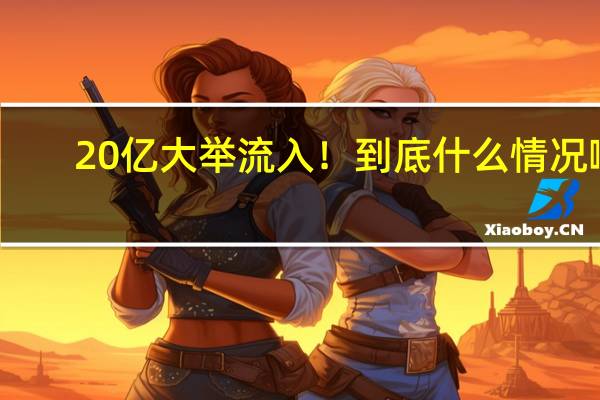 20亿大举流入！ 到底什么情况嘞