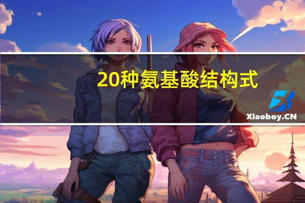 20种氨基酸结构式（氨基酸结构式）