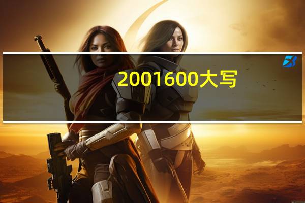 2001600大写（200160）