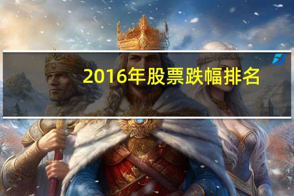 2016年股票跌幅排名