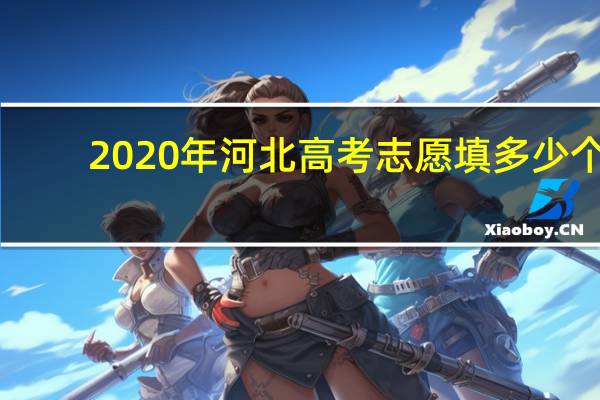 2020年河北高考志愿填多少个