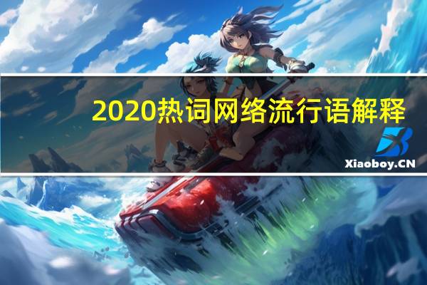 2020热词网络流行语解释（2020热词排行榜）
