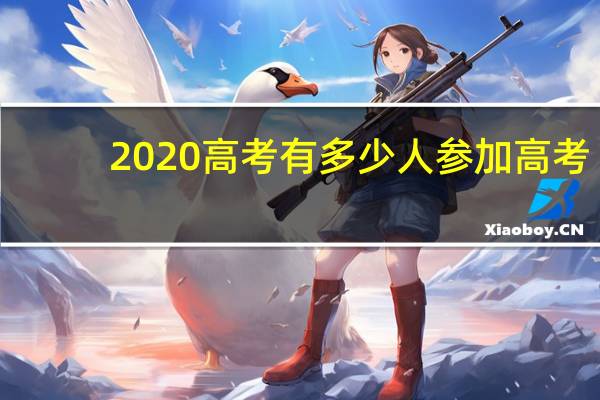 2020高考有多少人参加高考
