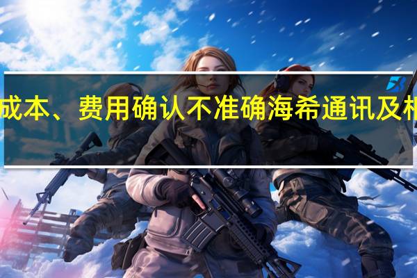 2021年至2023年一季度相关成本、费用确认不准确海希通讯及相关责任人被上海证监局出具警示函