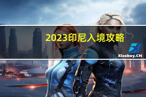 2023印尼入境攻略