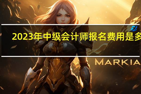 2023年中级会计师报名费用是多少