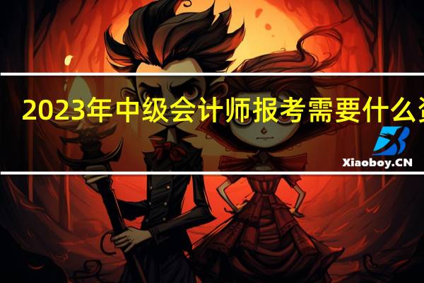 2023年中级会计师报考需要什么资料