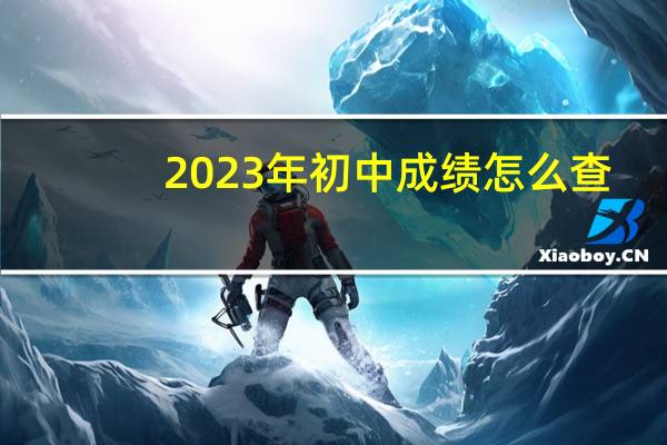 2023年初中成绩怎么查