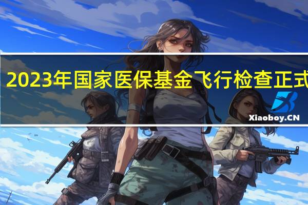 2023年国家医保基金飞行检查正式启动
