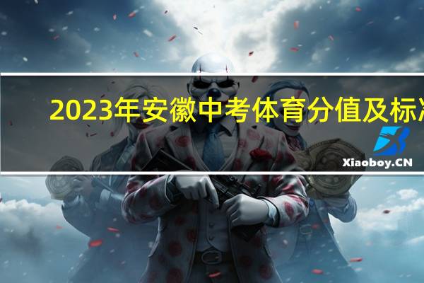 2023年安徽中考体育分值及标准