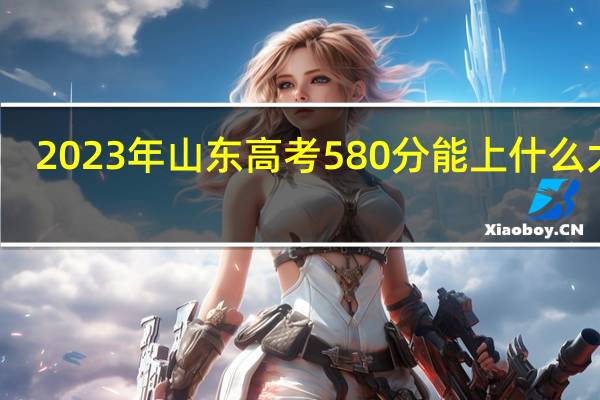 2023年山东高考580分能上什么大学
