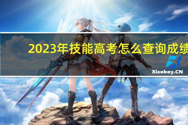 2023年技能高考怎么查询成绩
