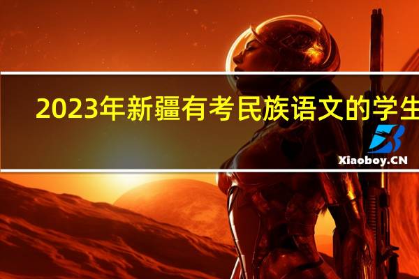 2023年新疆有考民族语文的学生吗