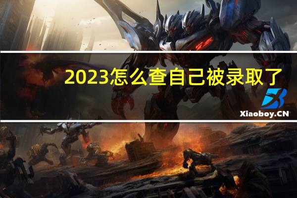 2023怎么查自己被录取了