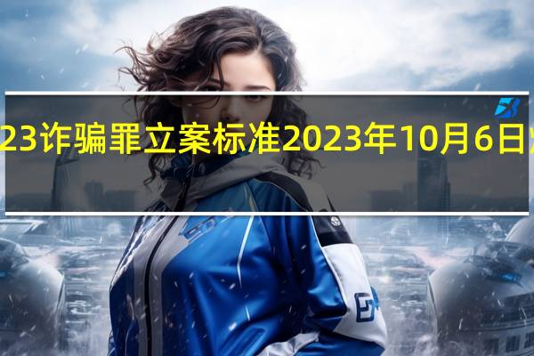 2023诈骗罪立案标准 2023年10月6日爆发丧尸