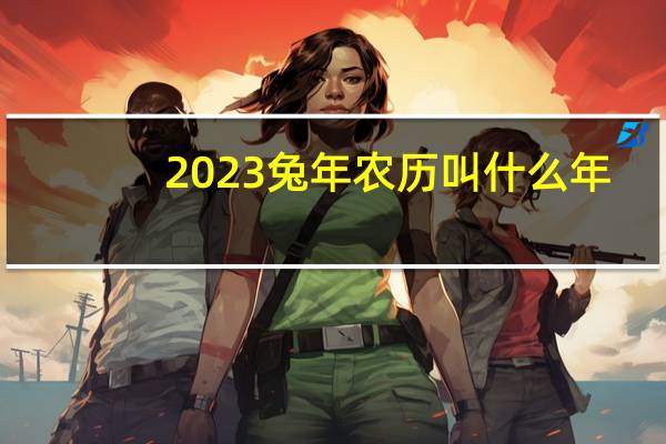 2023兔年农历叫什么年