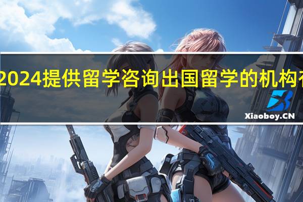 2024提供留学咨询出国留学的机构有哪些