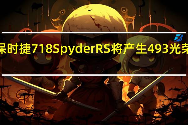 2024保时捷718 Spyder RS将产生493光荣的露天马力