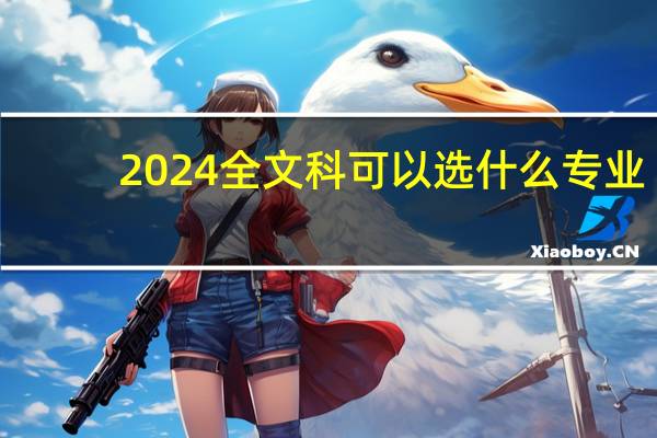 2024全文科可以选什么专业