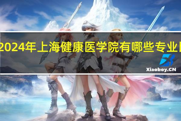 2024年上海健康医学院有哪些专业比较好
