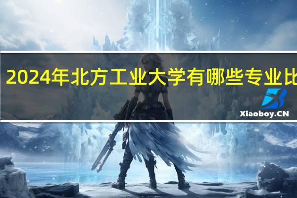 2024年北方工业大学有哪些专业比较好