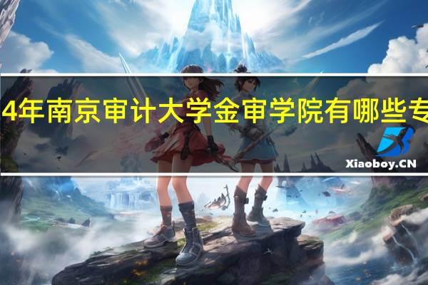 2024年南京审计大学金审学院有哪些专业比较好