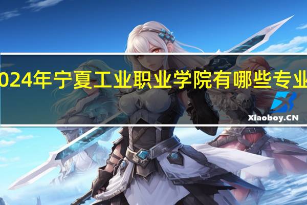 2024年宁夏工业职业学院有哪些专业比较好