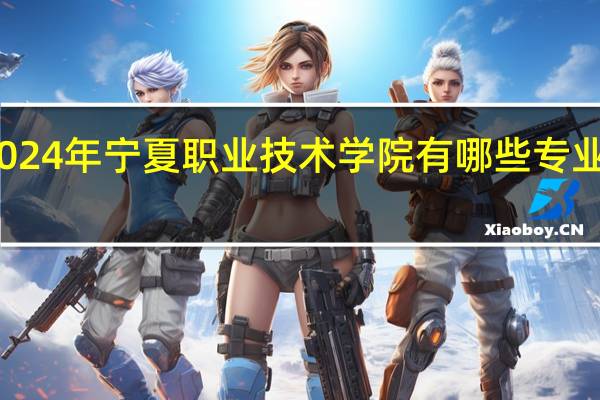 2024年宁夏职业技术学院有哪些专业比较好