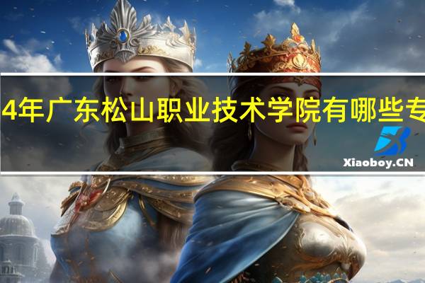 2024年广东松山职业技术学院有哪些专业比较好