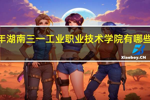 2024年湖南三一工业职业技术学院有哪些专业比较好