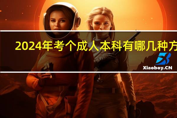 2024年考个成人本科有哪几种方式