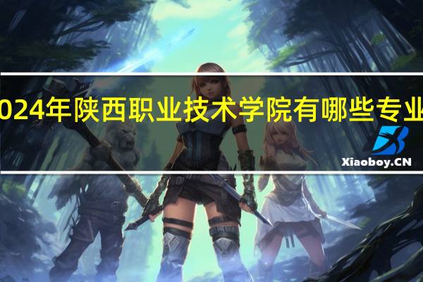 2024年陕西职业技术学院有哪些专业比较好