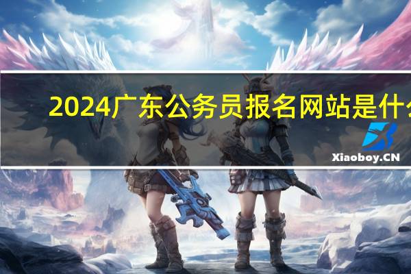 2024广东公务员报名网站是什么