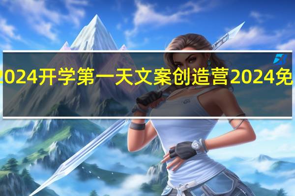 2024开学第一天文案 创造营2024免费观看