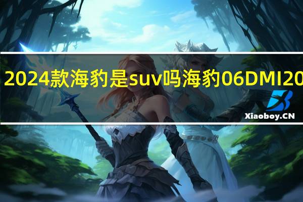 2024款海豹是suv吗 海豹06DMI2024款