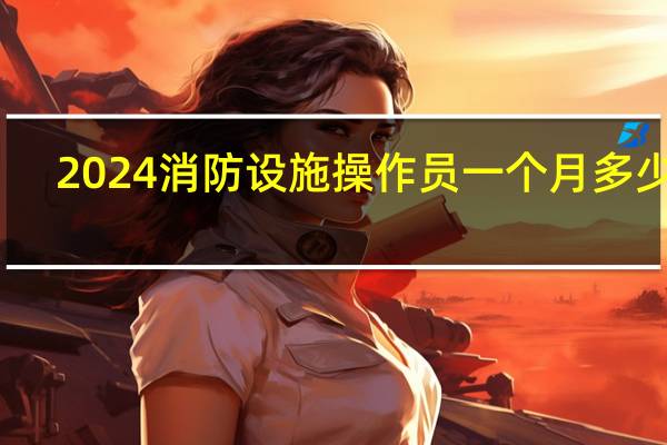 2024消防设施操作员一个月多少钱