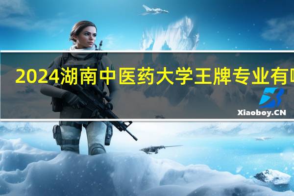 2024湖南中医药大学王牌专业有哪些