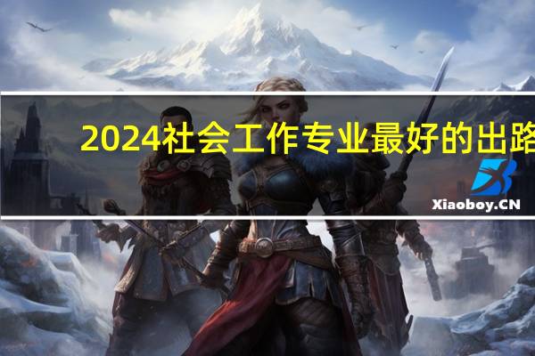 2024社会工作专业最好的出路