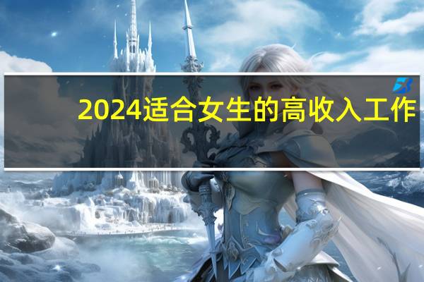 2024适合女生的高收入工作