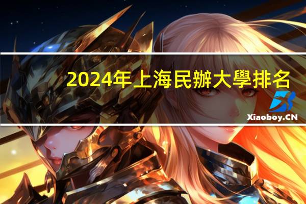 2024年上海民辦大學排名