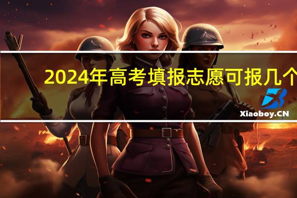 2024年高考填报志愿可报几个