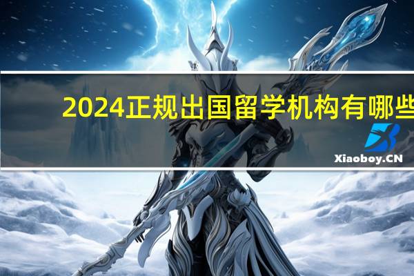 2024正规出国留学机构有哪些