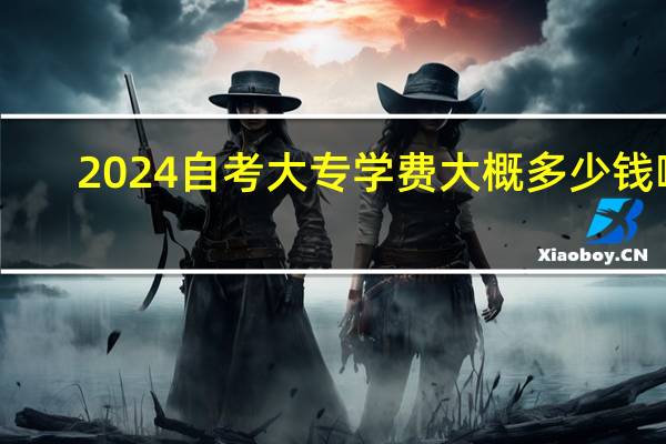 2024自考大专学费大概多少钱啊