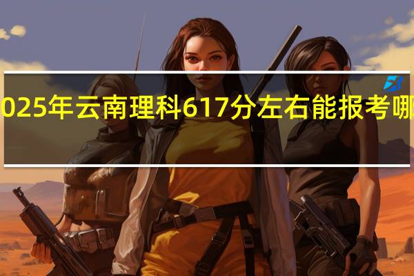 2025年云南理科617分左右能报考哪些大学